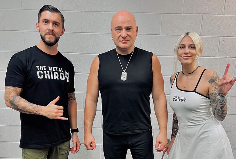 Now embracing a career she’d envisioned as a Keiser University College of Chiropractic Medicine (KUCCM) student, Dr. Elle Biegel is enjoying the fast-paced role of administering chiropractic care to musicians and crews on tour.